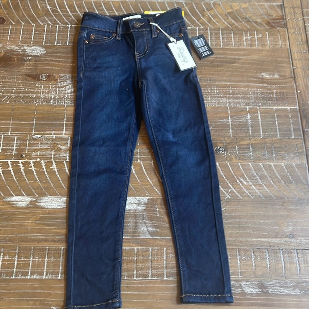 Revery kids dark mid-rise skinny jeans; size 7; Stitch Fix Kids; NWT
